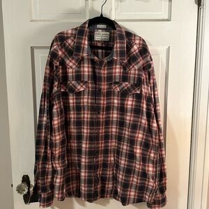 Cody James Authentic Western Apparel Men's Regular Fit Pearl Snap Flannel XL